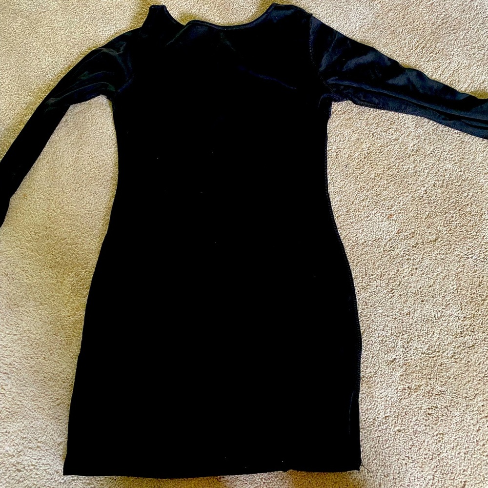 Long sleeve cocktail dress